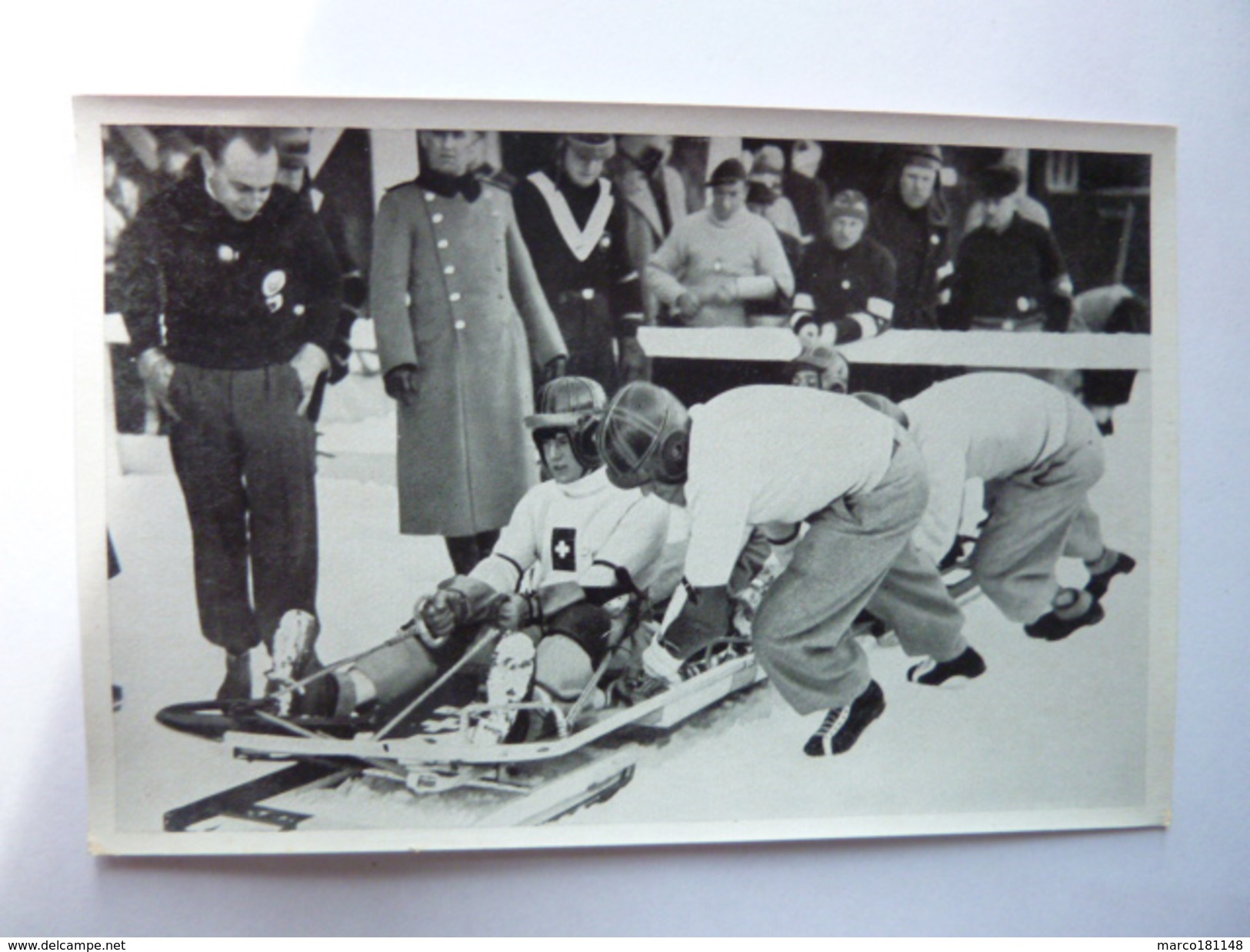 OLYMPIA 1936 - Band 1 - Bild Nr 49 Gruppe 56 - Reto Capadrupp Au Bob Suisse - Deportes