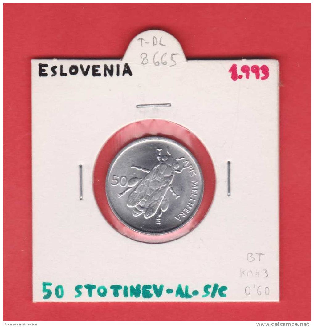 ESLOVENIA   50  STOTINOV   1.993  AL  KM#3   SC/UNC    DL-8665 - Slovenia