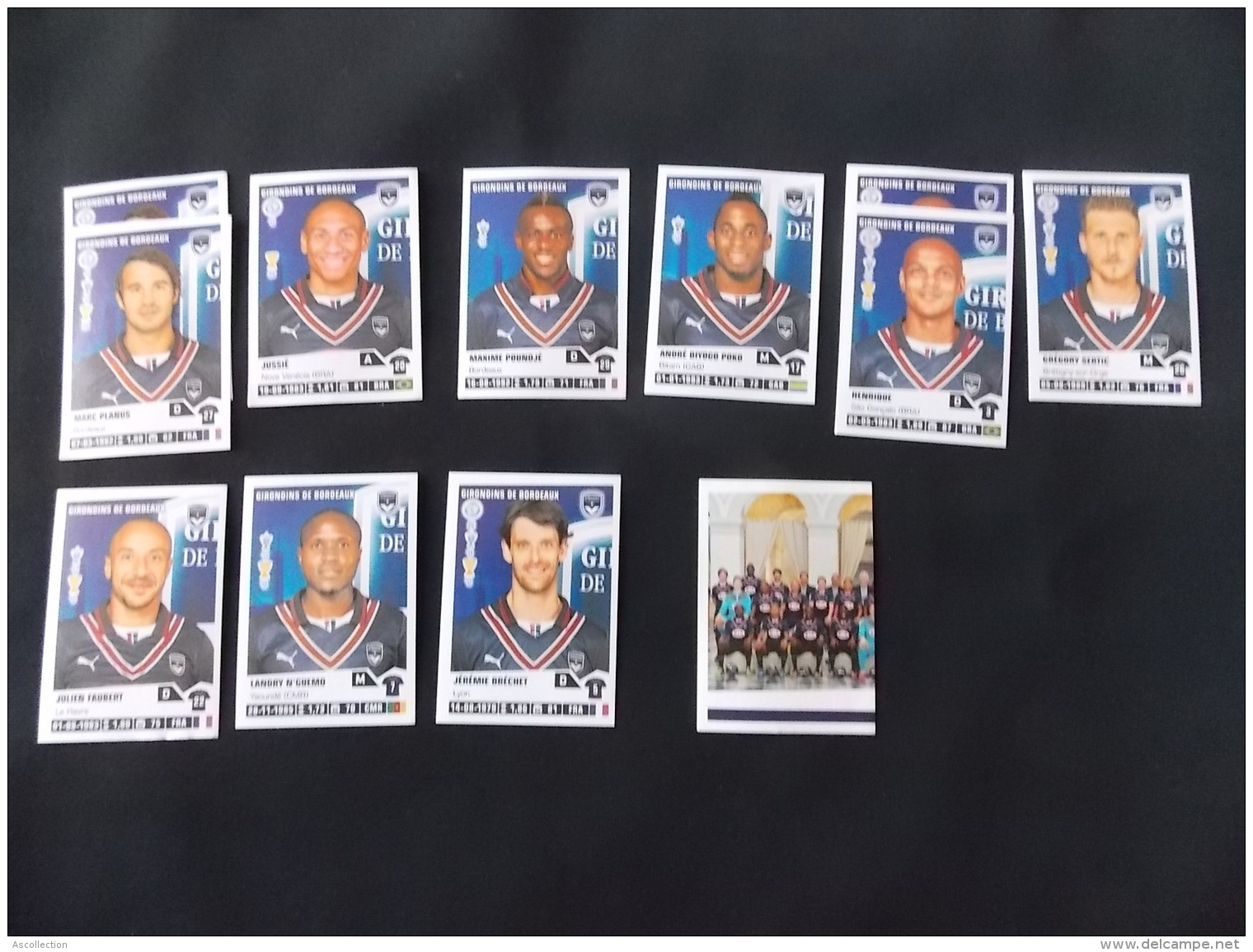 Panini Foot 2013 14 Lot De 12 Stickers Girondins De Bordeaux - Edition Française