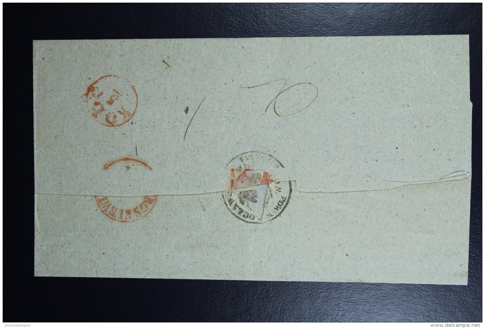 Poland: Cover 1834 Line Cancel Sompolno In Red (RR) Via Kolo To KroÅ›niewice Also A Small Village In Red RR - ...-1860 Vorphilatelie