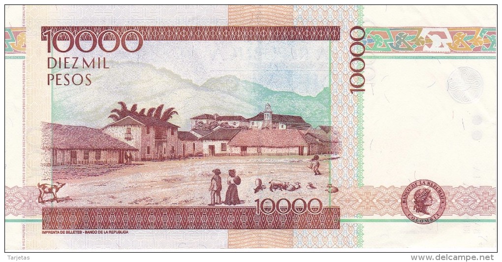 BILLETE DE COLOMBIA DE 10000 PESOS DEL AÑO 2006  (BANKNOTE) - Colombia