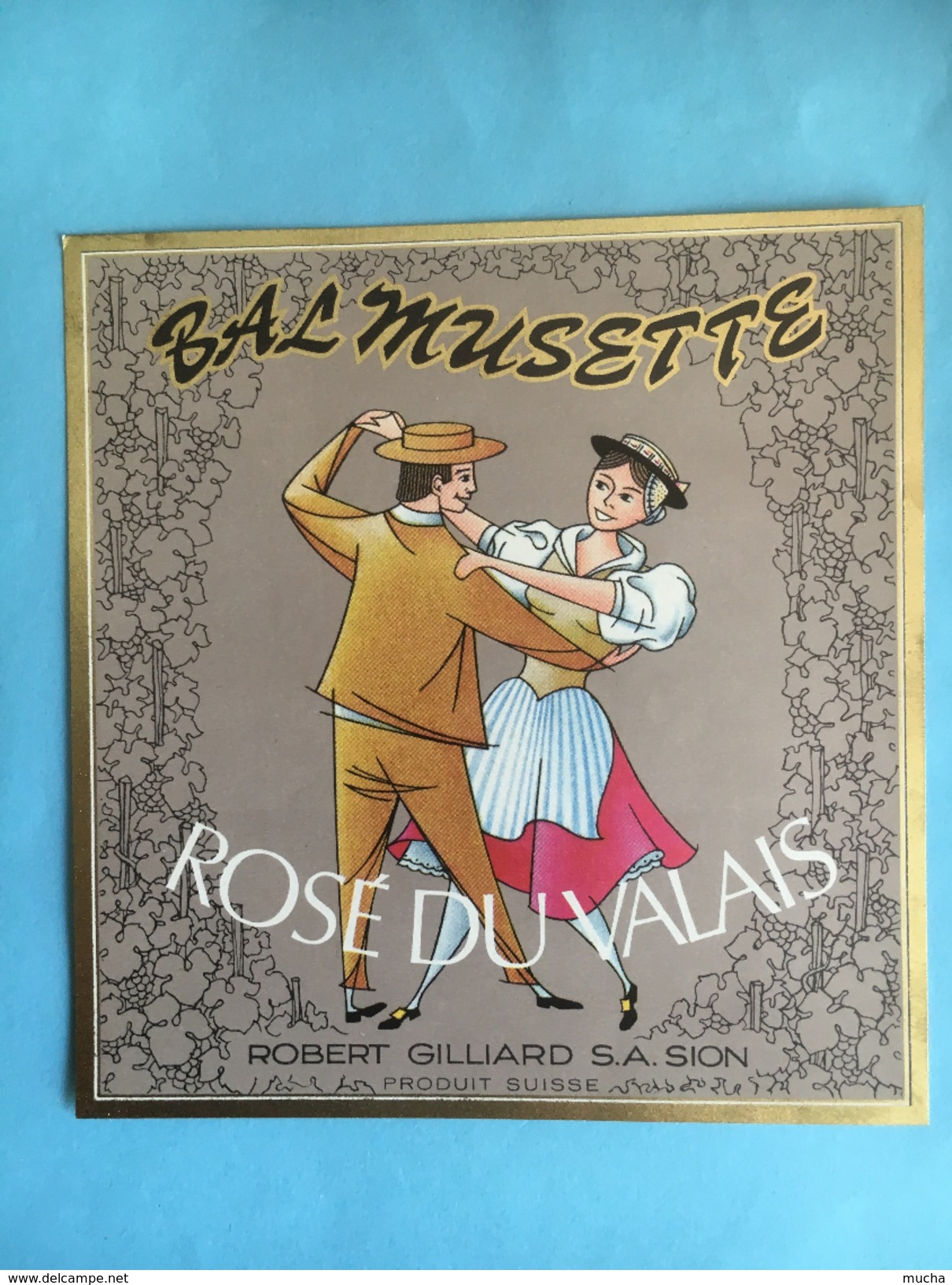 1861 -  Suisse Valais Le Bal Musette Rosé - Musique