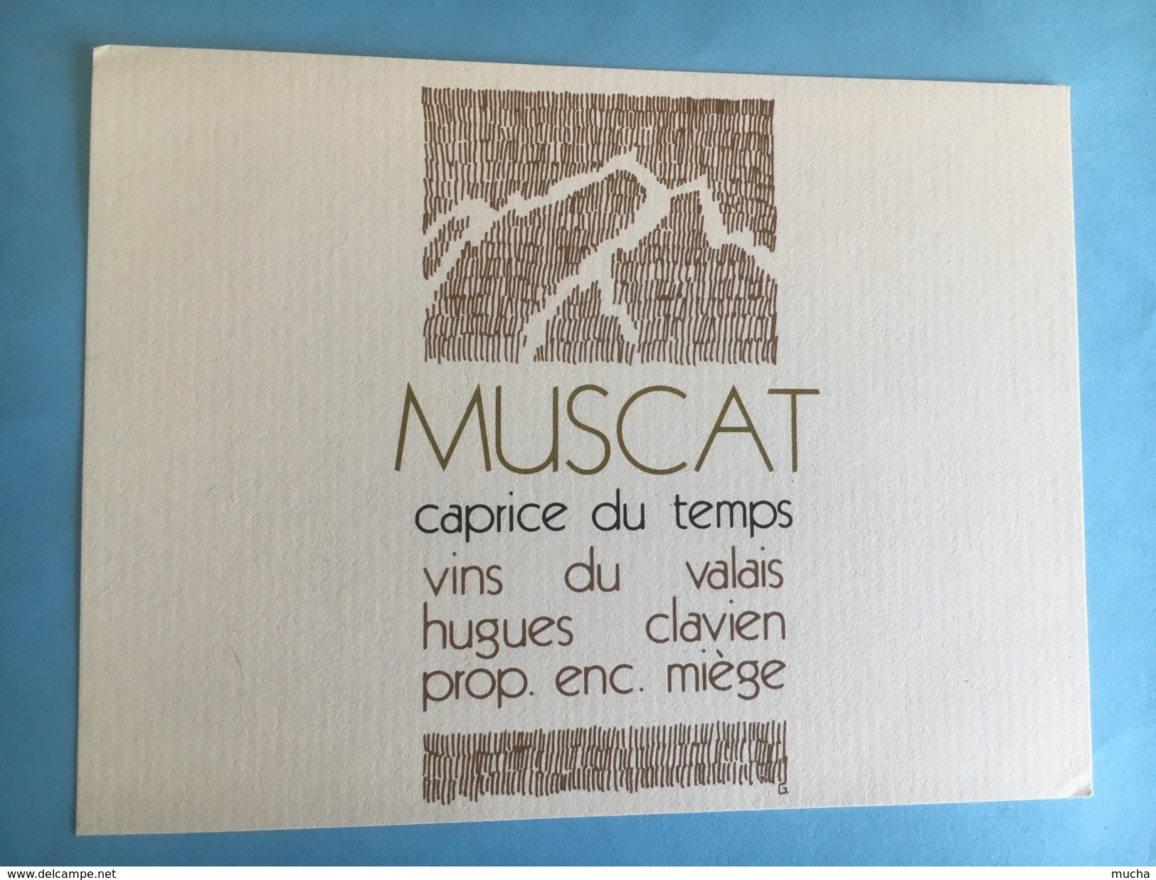 1866 -  Suisse Valais Muscat Caprice Du Temps Hugues Clavien Miège - Autres & Non Classés