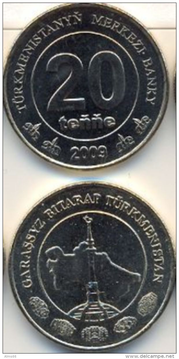 Turkmenistan 20 Tenne 2009 UNC / BU Turkmenia < Tenge > - Turkménistan