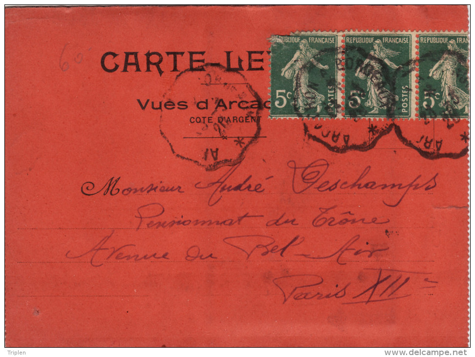 Carte - Lettre - Vues D'Arcachon - Arcachon