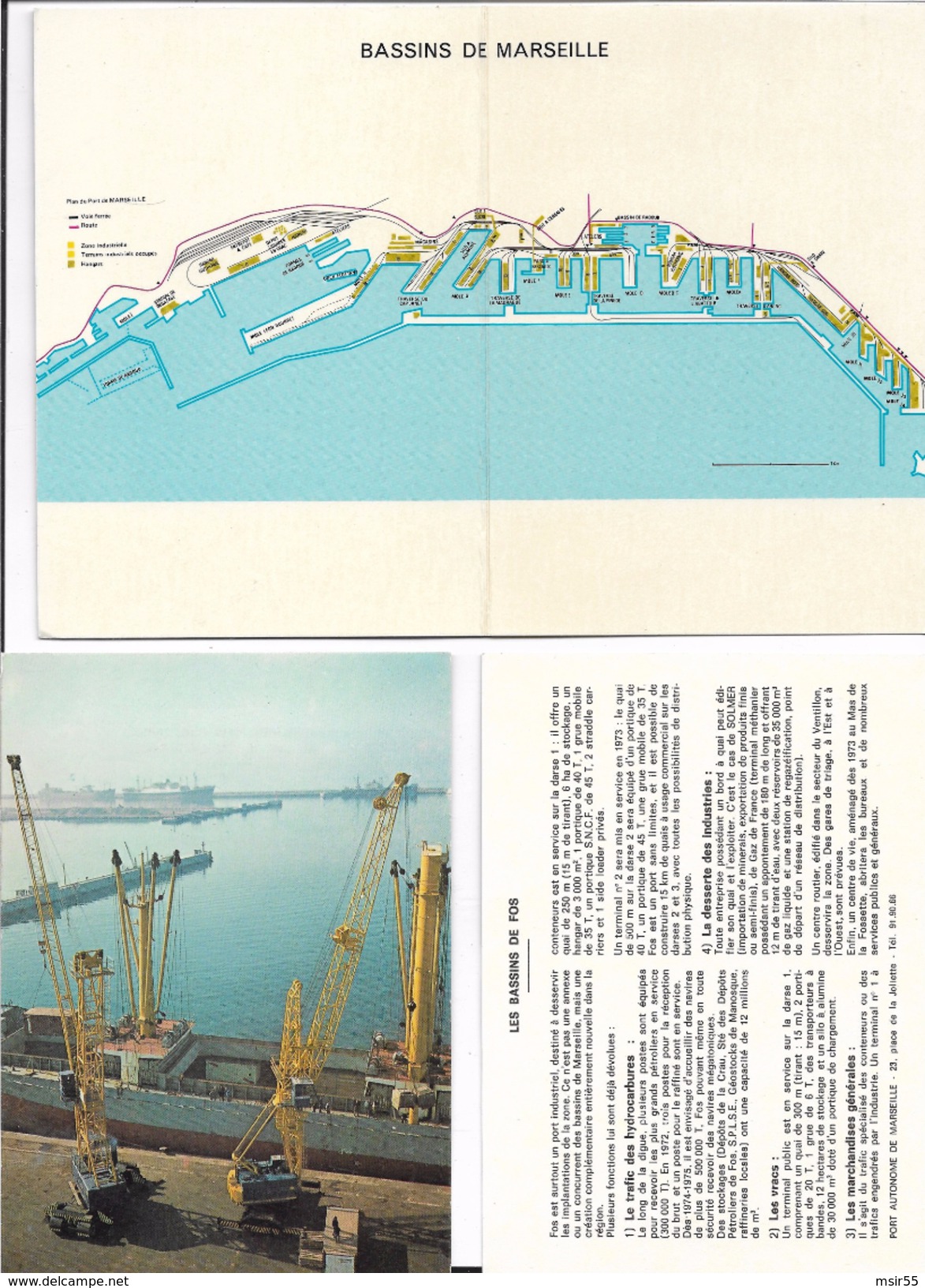 FRANCE (13) - Rapport  De Présentation Technique ,commerciale... Sur : Le Port Autonome De MARSEILLE - 1975 . - Arbeitsbeschaffung