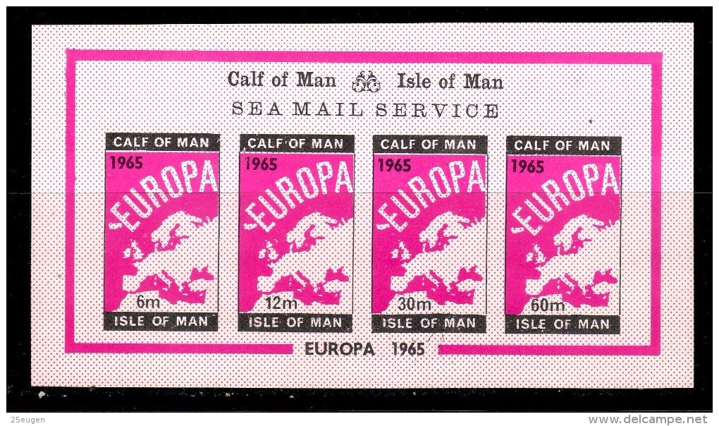 CALF OF MAN 1965 EUROPA  MS MNH - 1965