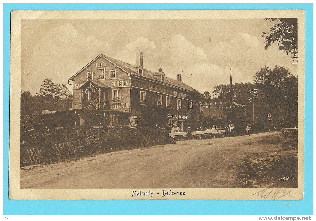 Kaart (MALMEDY) Met Stempel MALMEDY + 1°D.A.-7°D.I. / 24°Regim'de Ligne / 11° Compagnie , Naar Arlon Op 3/3/1921 - OC55/105 Eupen & Malmédy