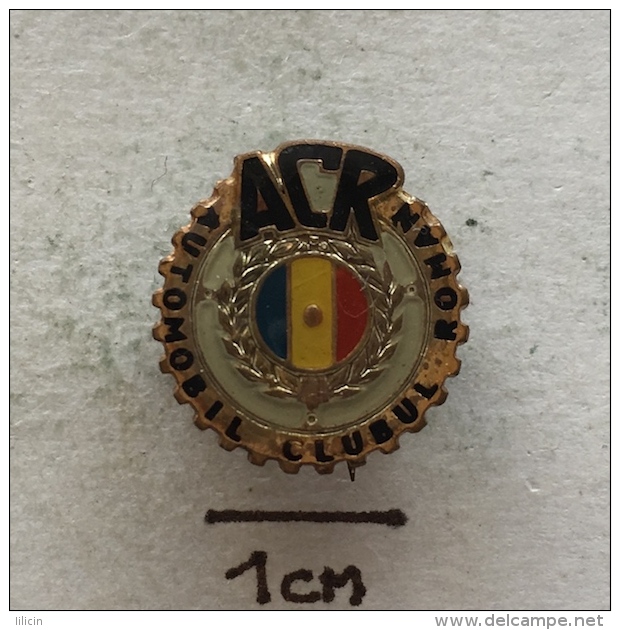 Badge (Pin) ZN002940 - Automobile (Car) ACR Automobil Clubul Român - Other & Unclassified