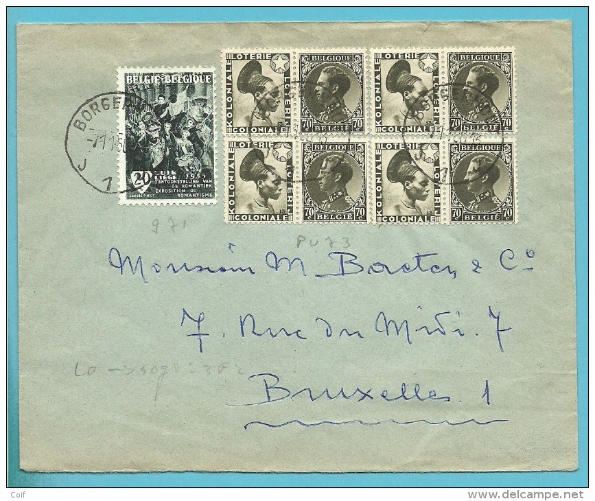 PU73 Op Brief Met Stempel BORGERHOUT - Other & Unclassified