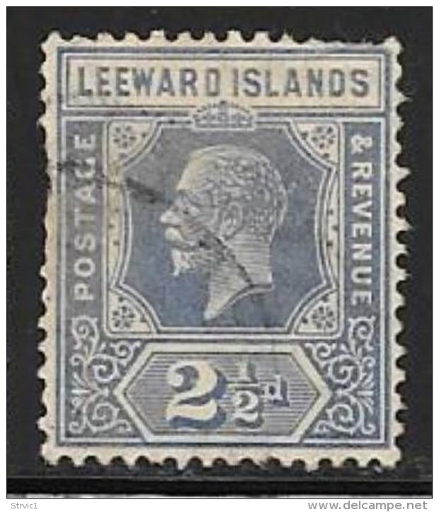 Leeward Is., Scott # 70 Used King, 1927, Short Perfs - Leeward  Islands