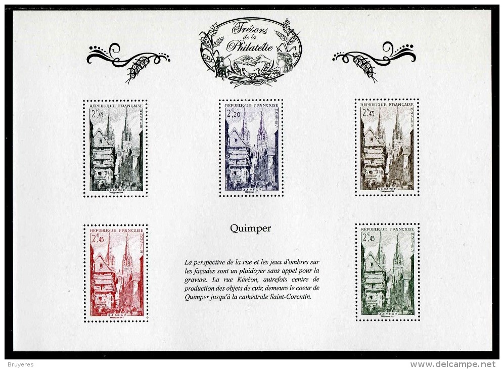 Bloc-feuillet** De 2014 GOMM2 Avec 5 Timbres "Trésors De La Philatélie : QUIMPER" - Neufs