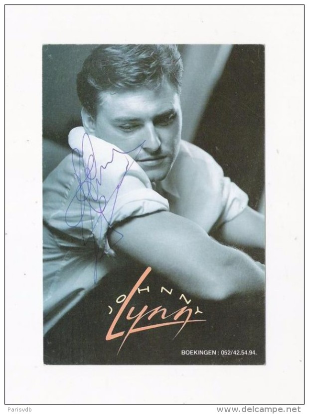 JOHNNY LYNN - FOTOKAART MET HANDTEKENING (4153) - Artistes