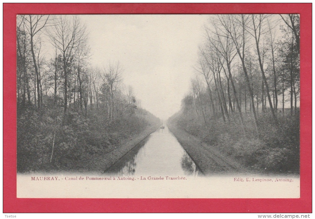 Maubray- Canal De Pommeroeul à Antoing - La Grande Tranchée ( Voir Verso ) - Antoing