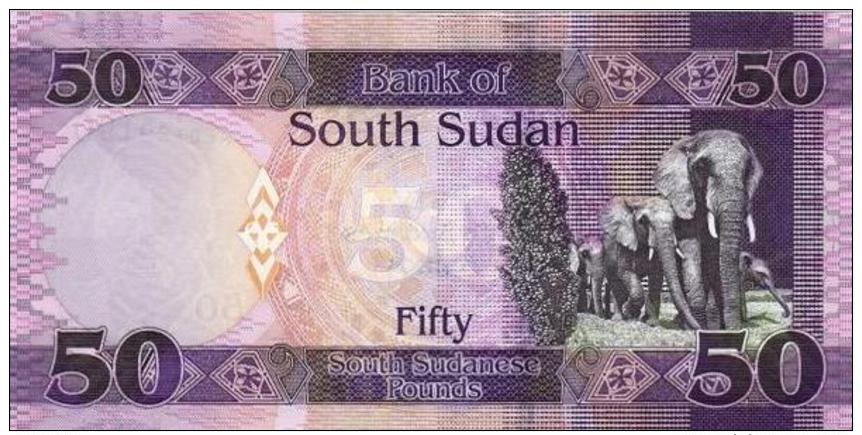 SOUTH SUDAN 50 Pounds 2015 P 9 B UNC - Sudán Del Sur