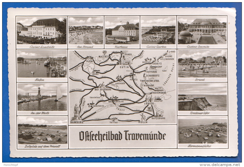 Deutschland; Travemünde Lübeck; Multibildkarte - Luebeck-Travemuende