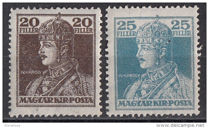 Ungheria 1918 Sc. 129 Re King Charles IV Nuovo MH Hungary Magyar - Unused Stamps