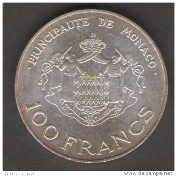 MONACO 100 FRANCS 1982 AG SILVER - 1960-2001 New Francs