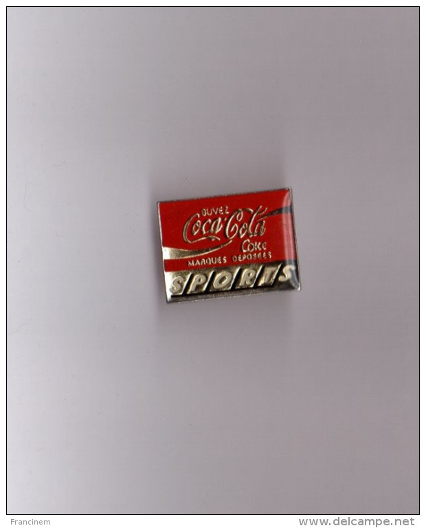 Pin's Coca Cola / Sports (signé LTO Paris)  2,6 Cm X 2,1 Cm - Coca-Cola