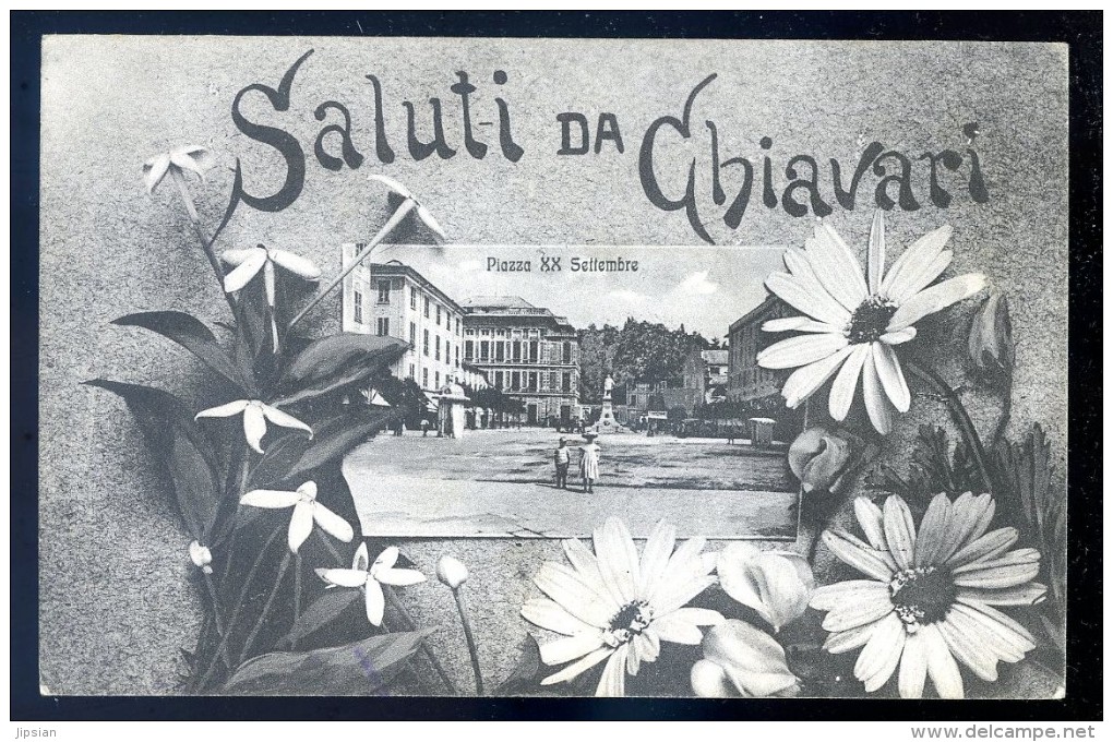 Cpa D' Italie - Saluti Da Chiavari -- Avec Cachet Postal Posto Di Ristoro Stazione Di Chiavari   JIP8 - Autres & Non Classés