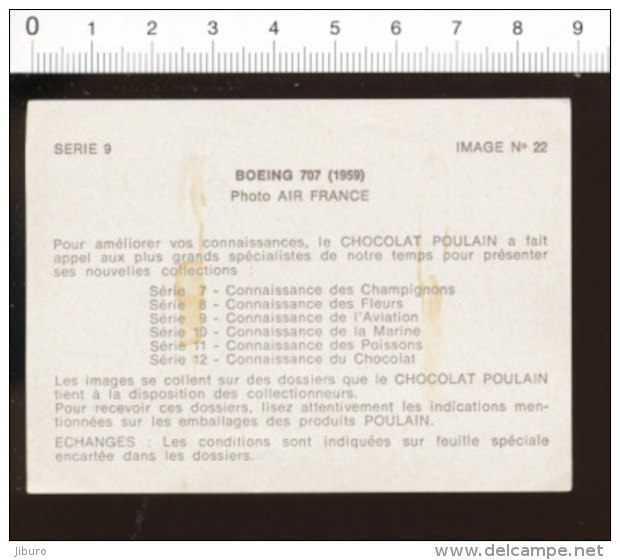 Image Chocolat Poulain Connaissance Aviation / Boeing 707 Air France Avion Plane    // IM 09 - Poulain