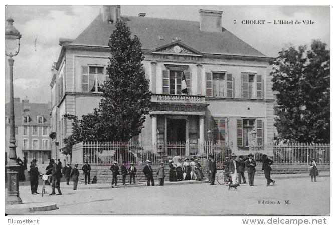 CPA CHOLET Circulé En 1915 Animation - Cholet