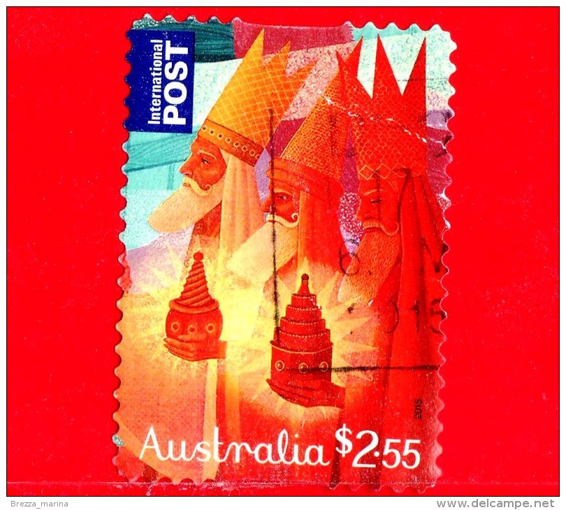 AUSTRALIA  - Usato - 2015 - Natale - Christmas - Magi - Three Wise Men - Autoadesivo - 2.55 - Gebraucht