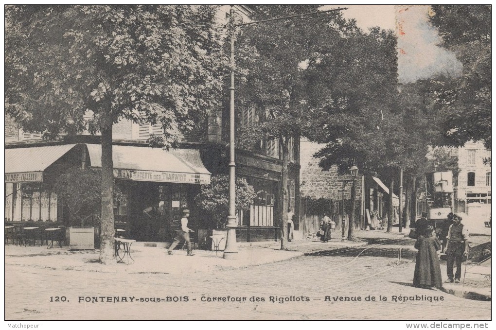 FONTENAY SOUS BOIS -94- CARREFOUR DES RIGOLLOTS AVENUE DE LA REPUBLIQUE - BELLE ANIMATION - Fontenay Sous Bois