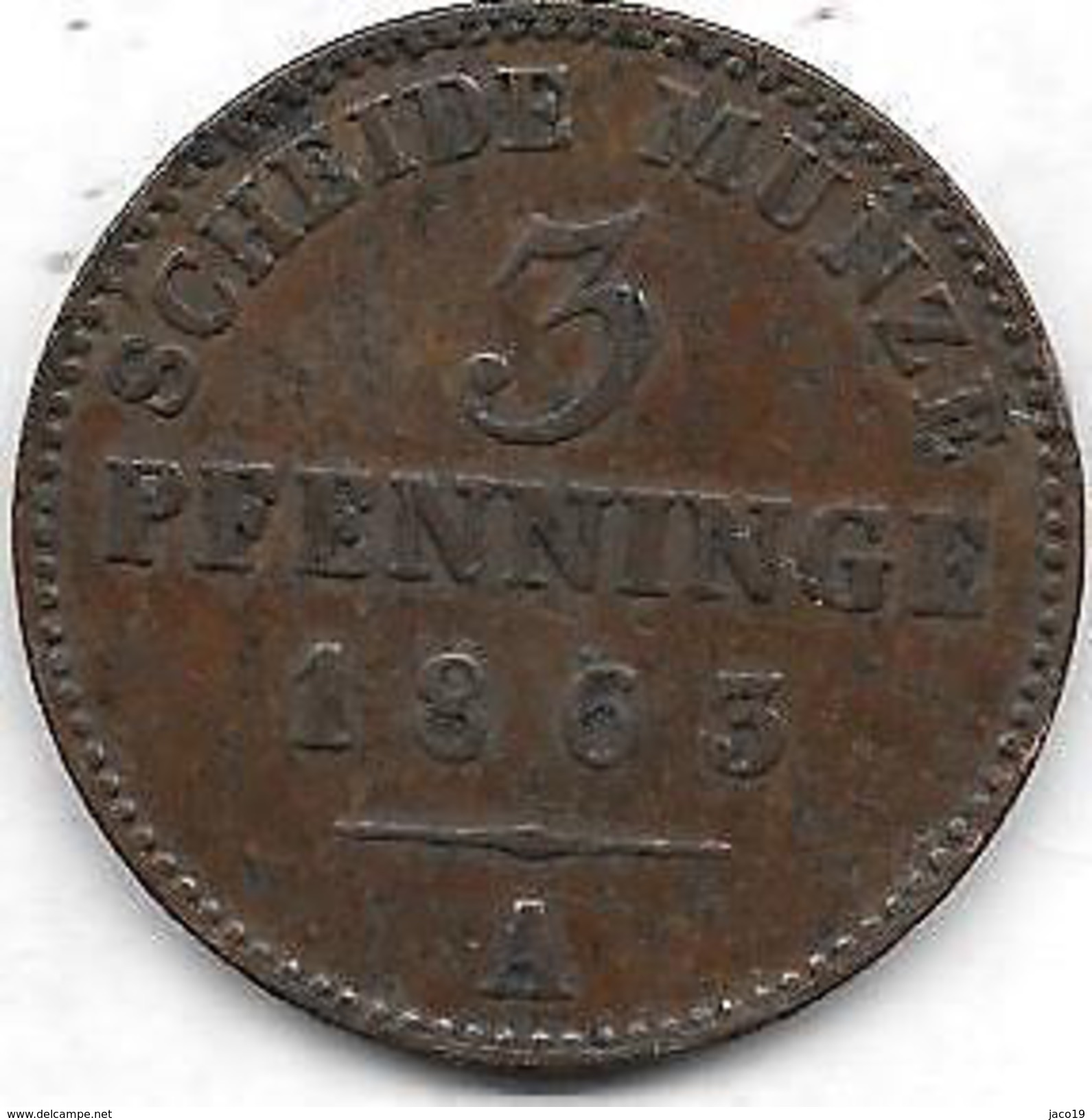 3 PFENNINGE 1869 A 120 EINEN THALER - Taler Et Doppeltaler