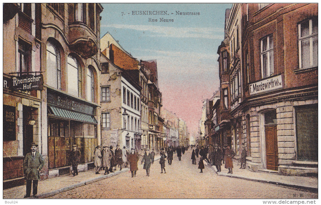 EUSKIRCHEN NEUSTRASSE CPA CIRCULEE ANIMEE - Euskirchen