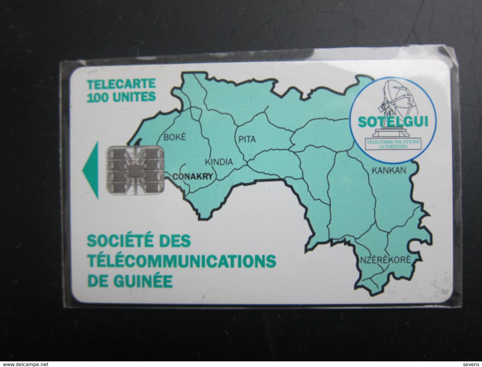 GUI-6a Map Of Guinea, No BN On Backside,used - Guinée