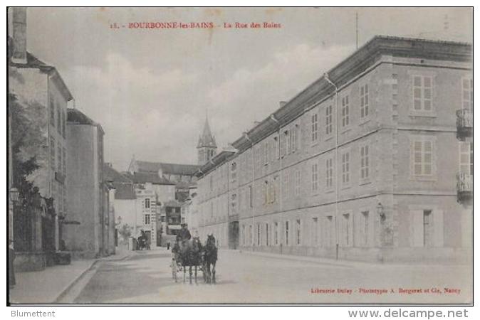 CPA Haute Marne Circulé Bourbonne Les Bains - Bourbonne Les Bains