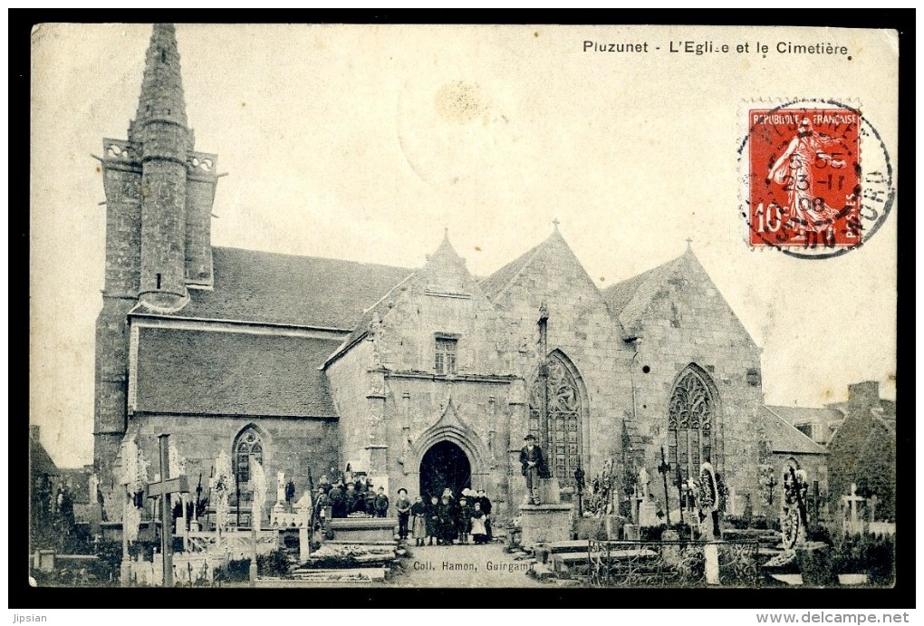 Cpa Du 22  Pluzunet  L' église Et Le Cimetière   JIP9 - Lannion