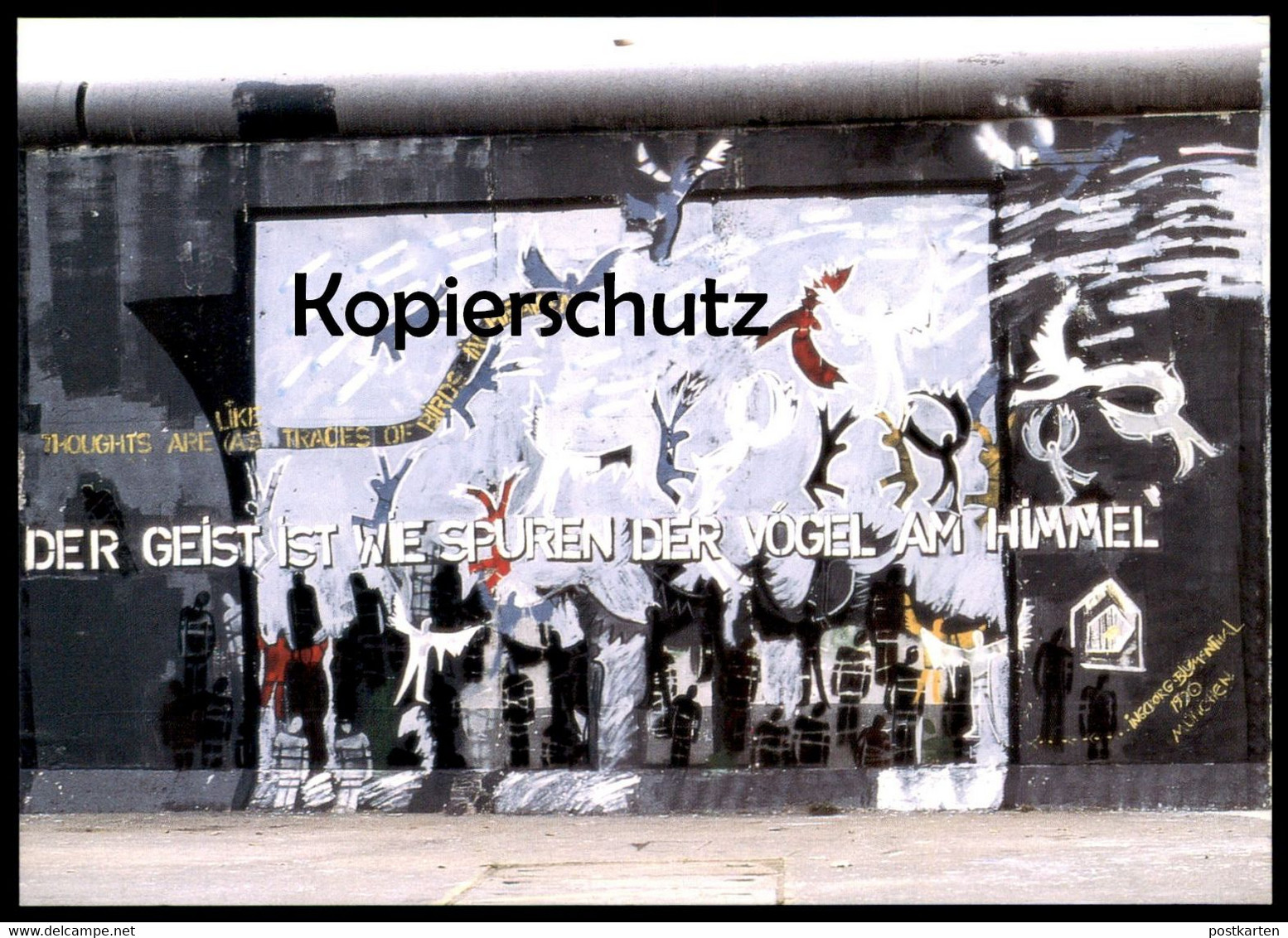 ÄLTERE POSTKARTE BERLIN INGEBORG BLUMENTHAL BERLINER MAUER THE WALL LE MUR ART Cpa AK Postcard Ansichtskarte - Berliner Mauer