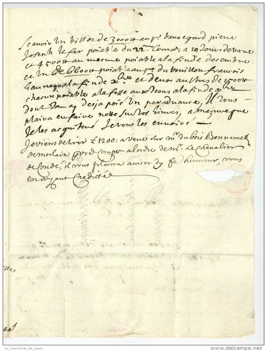 SAINT-MALO 1672 - BRETAGNE - ARTUR, Alain, Sieur Du Pelan (né En 1627) Rennes Duc De Chaulnes - ....-1700: Précurseurs