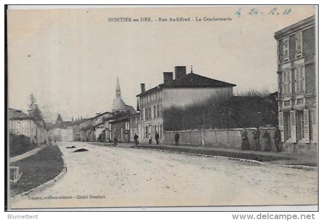 CPA Haute Marne écrite MONTIER En DER Gendarmerie - Montier-en-Der