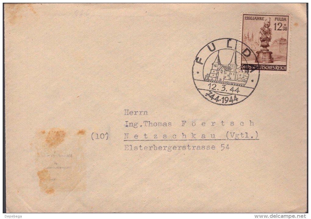 Germany-1944-EF Brief Mit SST. 12.3.1944, 'FULDA 744 - 1944' . - Briefe U. Dokumente