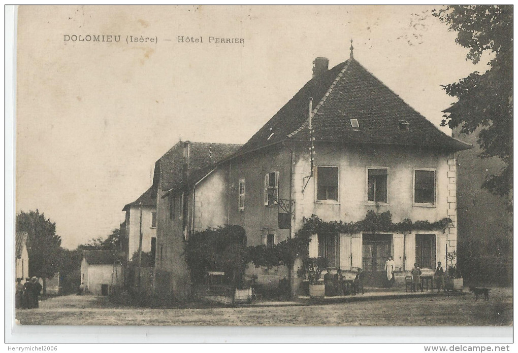 Isère - 38 - Dolomieu Hotel Perrier 1918 - Other & Unclassified