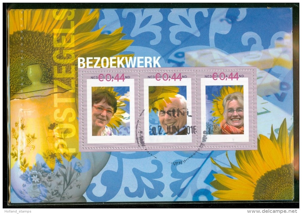 NEDERLAND * NVPH  BEZOEKWERK  (2) *  BLOK * BLOC * BLOCK Van 3 * NETHERLANDS * GEBRUIKT - Used Stamps