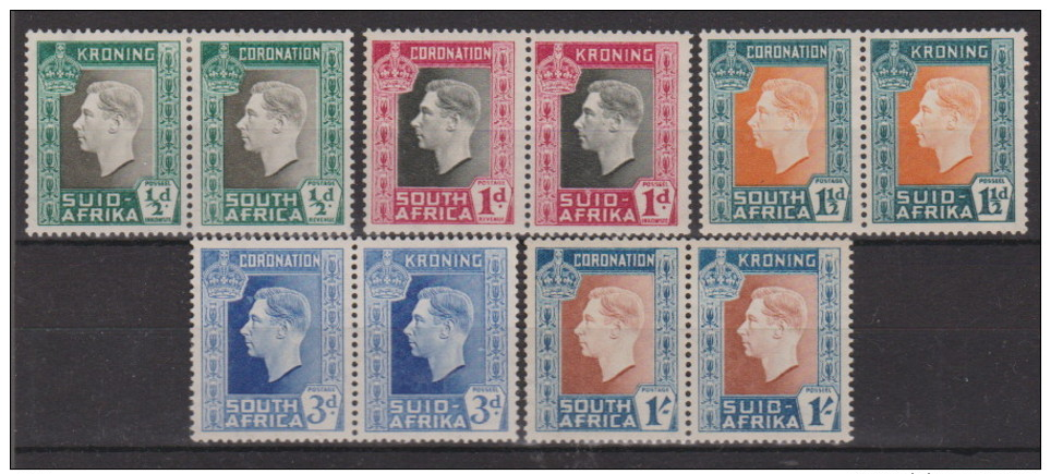 SOUTH AFRICA 1937 Nr 78/97 PAIRS  X   MH  KLEVERTJE - Autres - Afrique