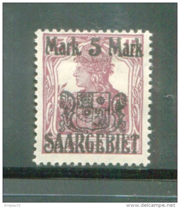 SARRE- Y&T N°51- Neuf Avec Charnière * - Unused Stamps