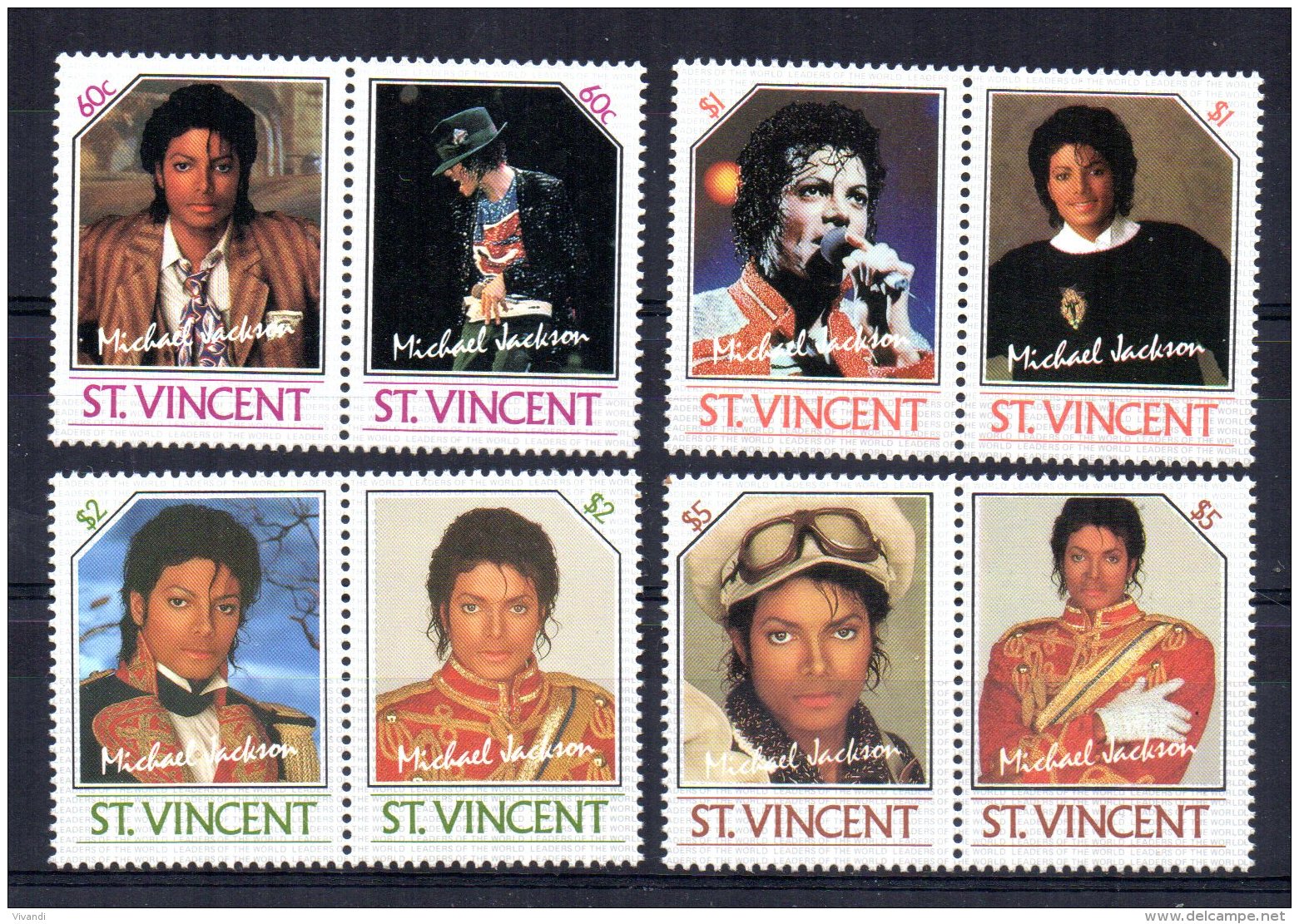 St Vincent - 1985 - Michael Jackson - MNH - St.Vincent (1979-...)