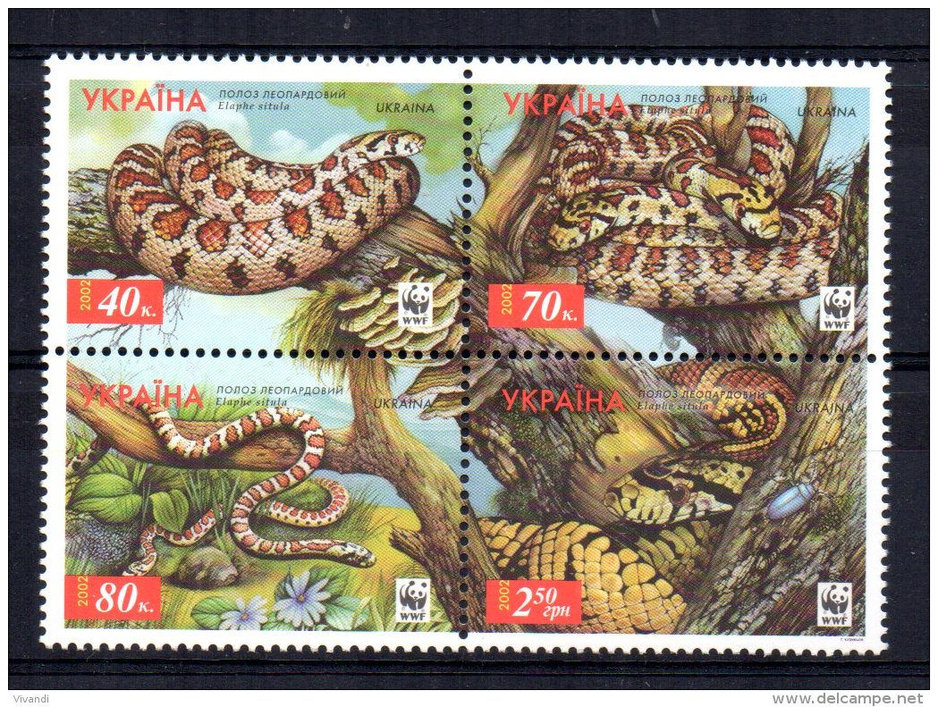 Ukraine - 2002 - Endangered Species/Leopard Snake - MNH - Ucrania