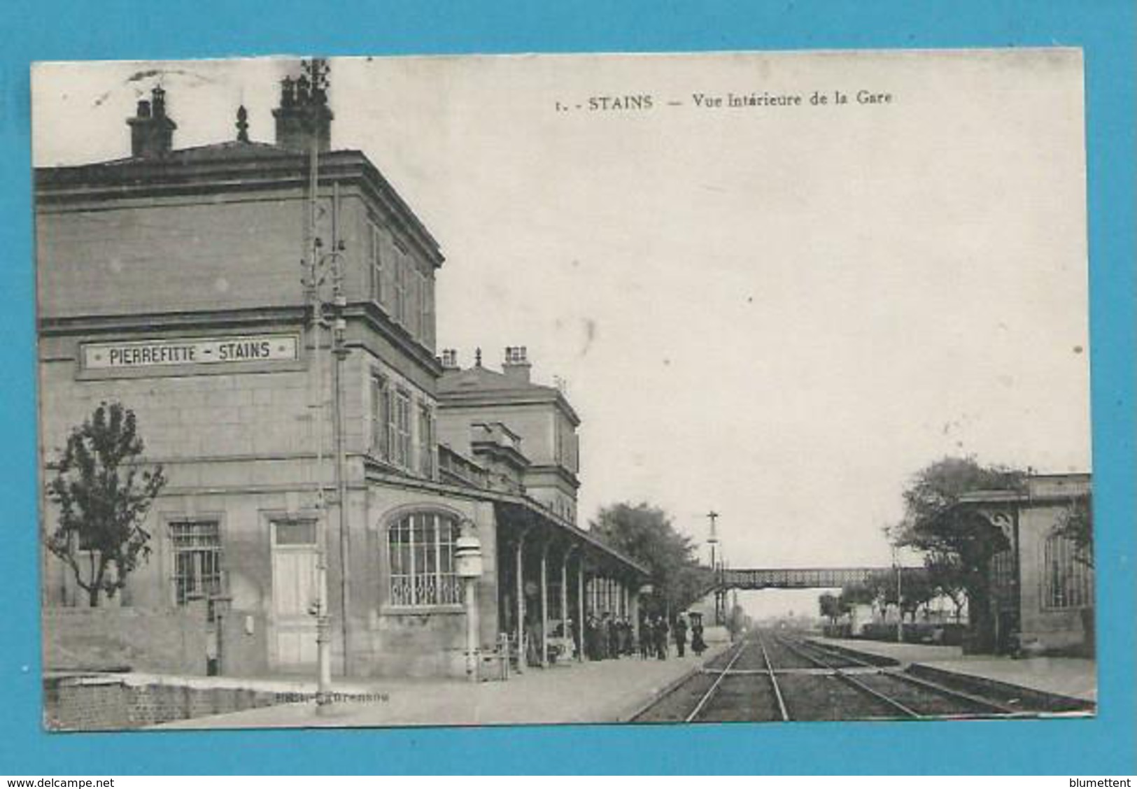 CPA 1 - Chemin De Fer - Vue Intérieure De La Gare PIERREFITTE - STAINS 93 - Stains