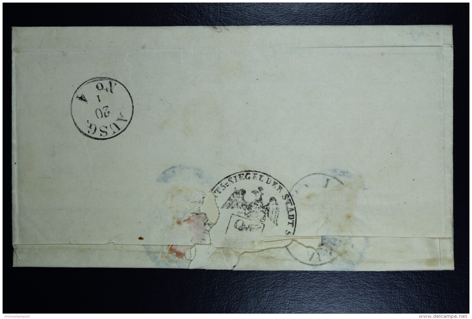 Poland: 1864 Letter Schubin Szubin In Box To Exin Kcynia Later Used Reversed As Cover From Exin Boxed See Text - ...-1860 Préphilatélie