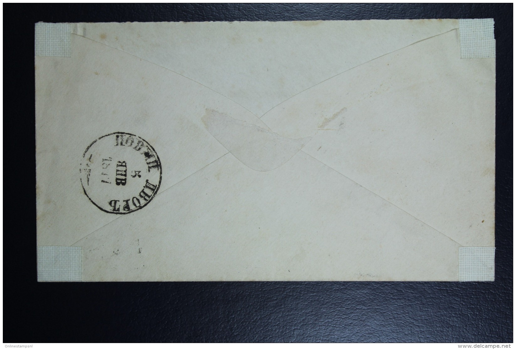 Russia Postcard 1877 Envelope Nova To Warsaw Mi Nr U 22 - Ganzsachen