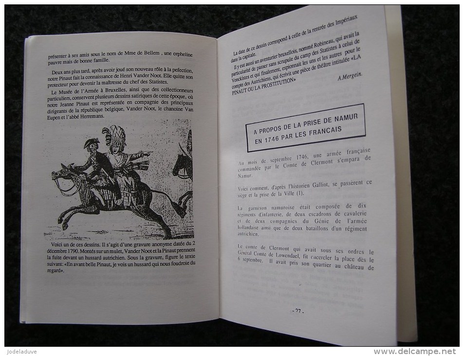 PAYS DE NAMUR Revue N° 132 Régionalisme Andenne Mai 40 Molignée Temploux Caserne Namuroise Révolution Brabançonne Guerre