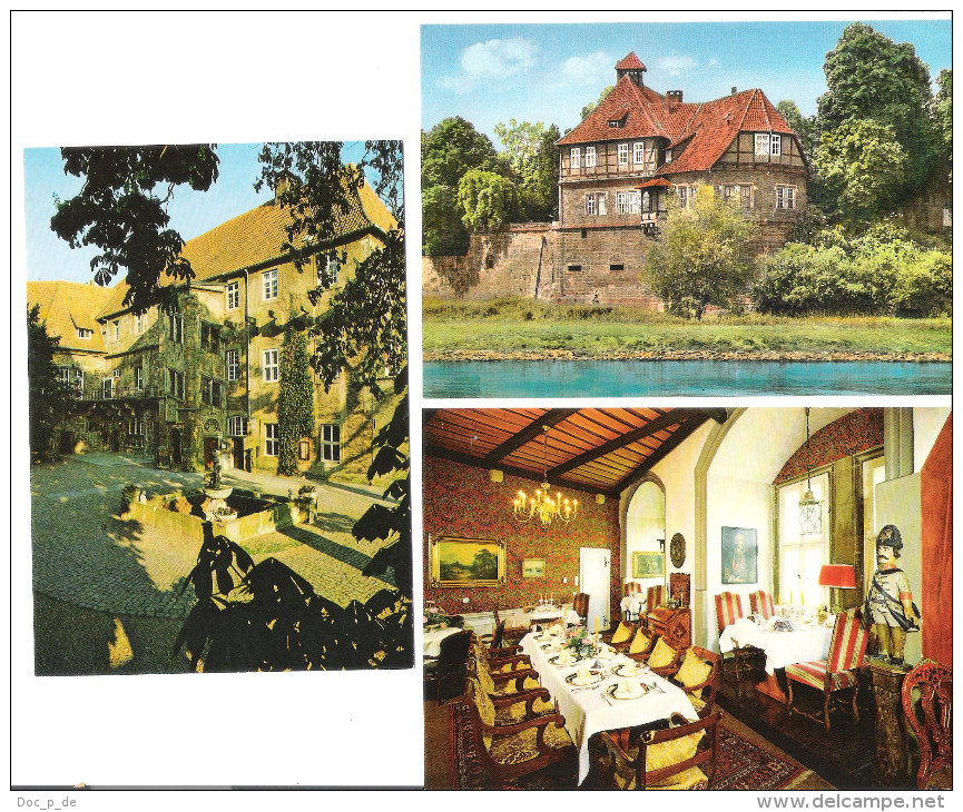 Deutschland - 3 AK - 4953 Schloss Petershagen An Der Weser - Hotel Restaurant - Petershagen