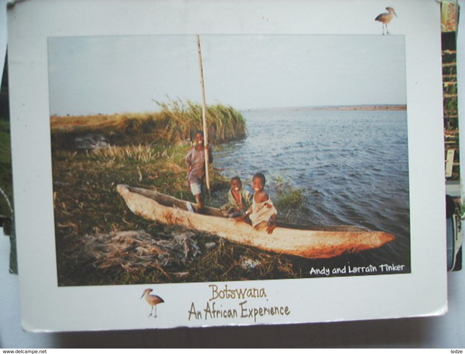 Africa Botswana Children In A Boat - Botsuana