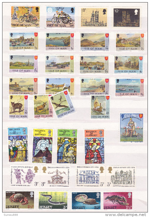 Jersey Guernsey Isle Of Man- Lot Of Good Values (new) See Scans Ship Aviation Motorbike - Jersey